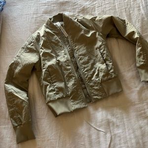 NWOT Lululemon Reversible Grey Bomber Jacket- size 4